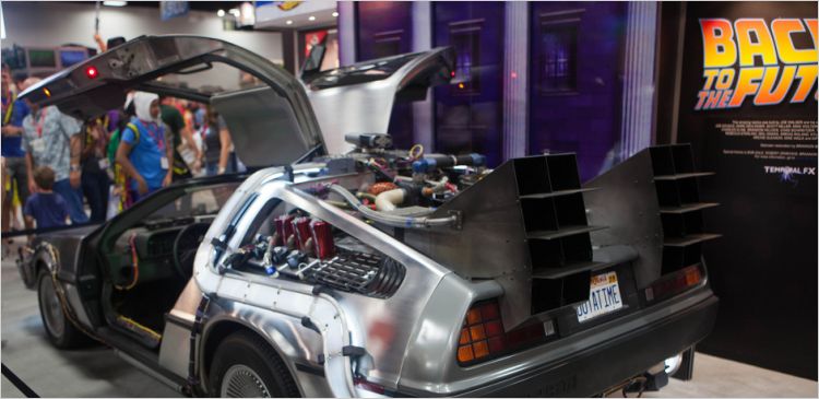 DeLorean time machine from Back to the Future