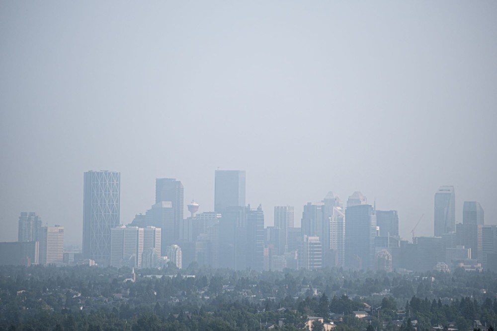 Calgary under haze of wildfire smoke