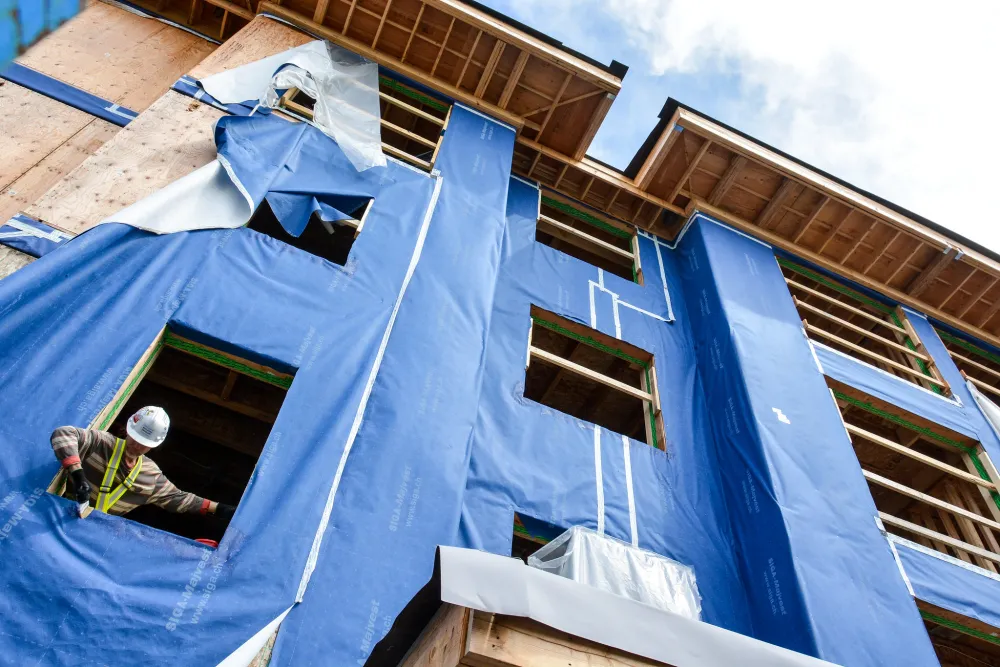 Green building under construction