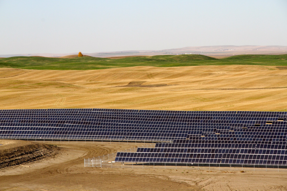Solar farm in southern Alberta
