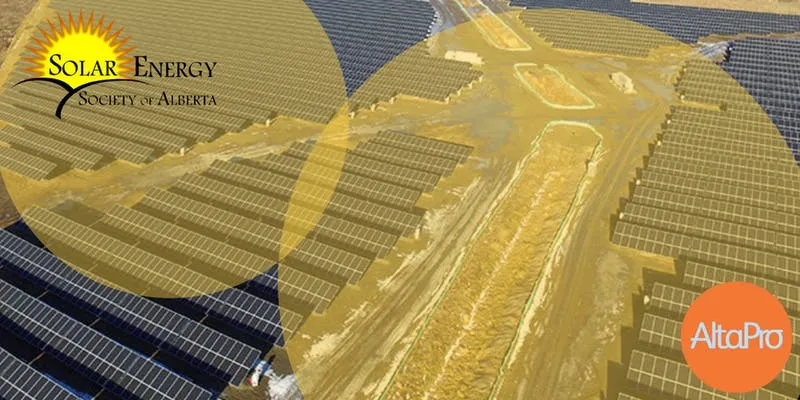 Webinar banner with solar panel