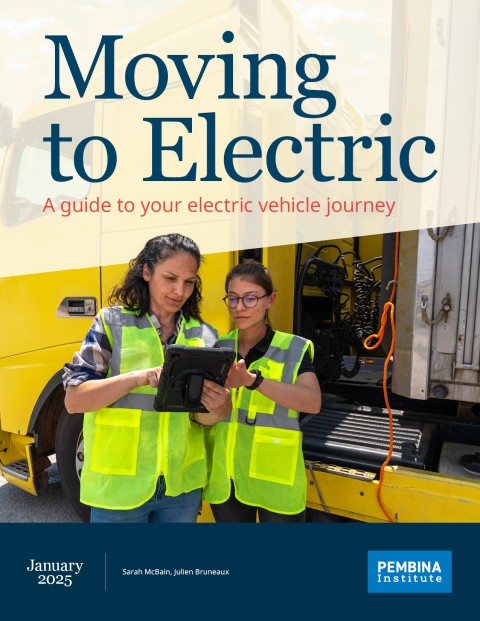 Moving to Electric cover with women in front of truck