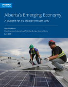 Report cover showing two solar panel installers