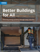 Cover of Better Buildings report show house under construction