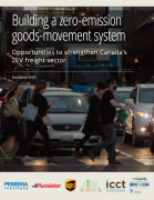 Cover of report on zero-emission goods-movement system