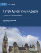 Cover of Climate Governance in Canada with Parliament Hill