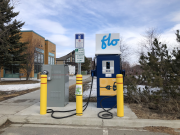 Electric vehicle charging station in the Yukon