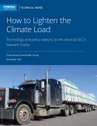 Cover - how to lighten climate load showing heavy-duty semi-truck hauling lumber