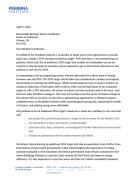 Copy of letter to Minister Guilbeault about Canada's 2035 emissions target