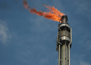 Shell Oil refinery in Hemmingstedt, Dithmarschen, Germany in summer