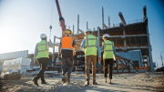 Construction workers on a site