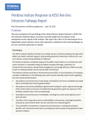 Cover of response to AESO Net-Zero Emissions Pathways Report