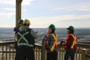 Pembina Institute staff tour the Alberta oilsands