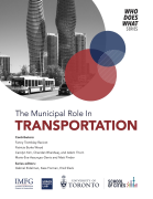 Cover of Municipal Role in Transportation with transit bus and buildings