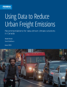 cover of Using Data to Reduce Urban Freight Emissions with traffic in Toronto incuding mail truck and cyclist