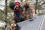 Solar installation in Northern Alberta